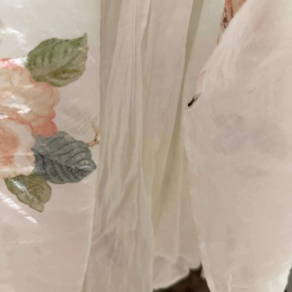 Zimmermann Ivory Maxi Dress with Peach Floral Print - Picture 8 of 15